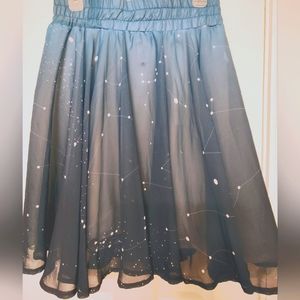 Blue Ombre Constellation Skirt w/Twinkle Lights
